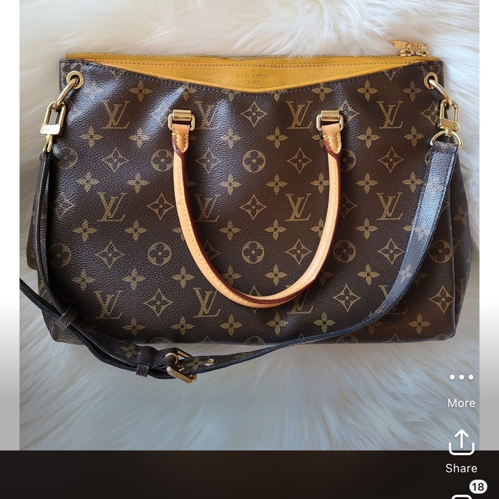 Louis Vuitton Pallas PM Monogram Shoulder Bag